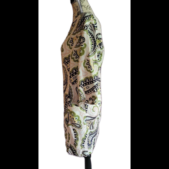 BODEN 100 % LINEN paisley casual resort mini pockets dress 2P - Picture 9 of 12